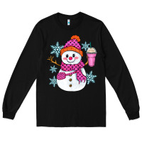 Black bougie snowman Long Sleeve Tee - Zillion Design Studio
