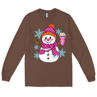 Chestnut bougie snowman Long Sleeve Tee - Zillion Design Studio