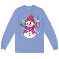 Colony Blue bougie snowman Long Sleeve Tee - Zillion Design Studio