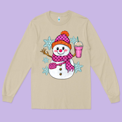 Long Sleeve Tee bougie snowman