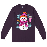Plum bougie snowman Long Sleeve Tee - Zillion Design Studio