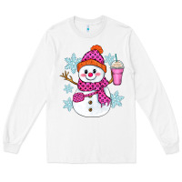 White bougie snowman Long Sleeve Tee - Zillion Design Studio