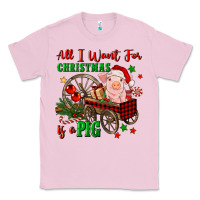 Bubblegum Pink all i want for christmas is a pig Classic Tee - FaDigitalArtStudio