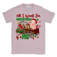 Lilac all i want for christmas is a pig Classic Tee - FaDigitalArtStudio