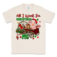 Natural all i want for christmas is a pig Classic Tee - FaDigitalArtStudio