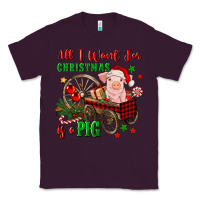 Plum all i want for christmas is a pig Classic Tee - FaDigitalArtStudio