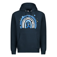 Navy in april wear blue autism awareness Premium Hoodie - MaliasSmallBusiness