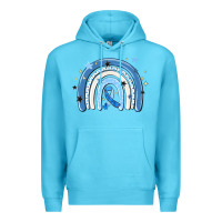 Ocean Blue in april wear blue autism awareness Premium Hoodie - MaliasSmallBusiness