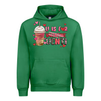 Emerald v is for valentine venti coffee cup Urban Hoodie - MaliasSmallBusiness