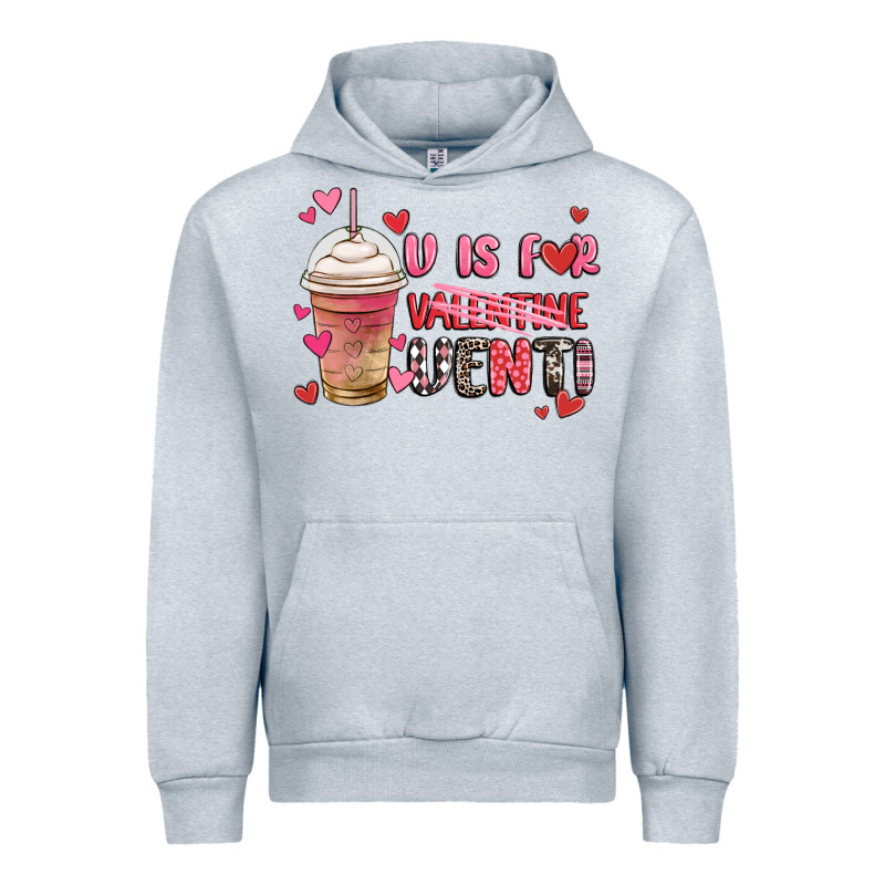 V Is For Valentine Venti Coffee Cup Urban Hoodie by MaliasSmallBusiness | Teevron