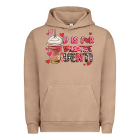 Pigment Burro v is for valentine venti coffee cup Urban Hoodie - MaliasSmallBusiness