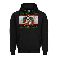 Black christmas heifers Zipper Hoodie - RanaPortraitStore