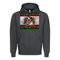 Smoke christmas heifers Zipper Hoodie - RanaPortraitStore