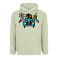 Matcha texas truck Heavyweight Hoodie - CowhideDigitalArt