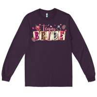 Plum team bride Long Sleeve Tee - texasbilliewilder
