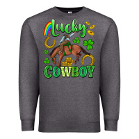 Charcoal Heather lucky cowboy Premium Sweatshirt - Artiststas