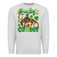 Dove Grey lucky cowboy Premium Sweatshirt - Artiststas
