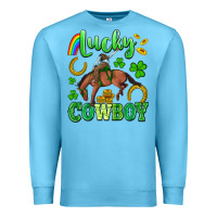 Ocean Blue lucky cowboy Premium Sweatshirt - Artiststas
