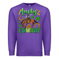 Purple lucky cowboy Premium Sweatshirt - Artiststas