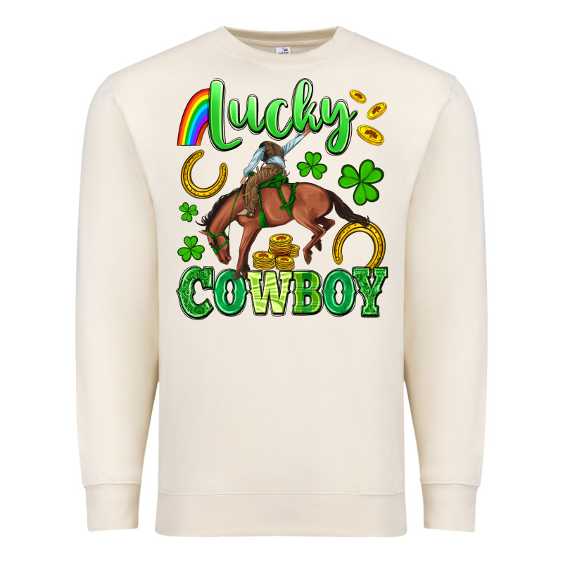 Lucky Cowboy Premium Sweatshirt by Artiststas | Teevron
