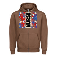 Chestnut american nurse Zipper Hoodie - Zillion Design Studio