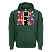 Sports Green american nurse Zipper Hoodie - Zillion Design Studio