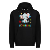 Black what makes you different is what makes you beautif Premium Hoodie - MaliasSmallBusiness