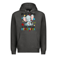 Charcoal Heather what makes you different is what makes you beautif Premium Hoodie - MaliasSmallBusiness