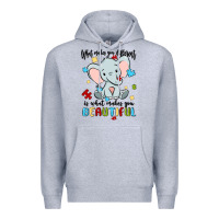 Heather Grey what makes you different is what makes you beautif Premium Hoodie - MaliasSmallBusiness
