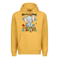 Mustard what makes you different is what makes you beautif Premium Hoodie - MaliasSmallBusiness