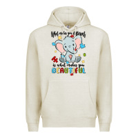 Oatmeal Heather what makes you different is what makes you beautif Premium Hoodie - MaliasSmallBusiness