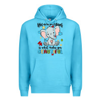 Ocean Blue what makes you different is what makes you beautif Premium Hoodie - MaliasSmallBusiness