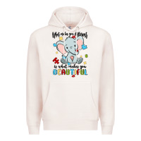 Pale Pink what makes you different is what makes you beautif Premium Hoodie - MaliasSmallBusiness