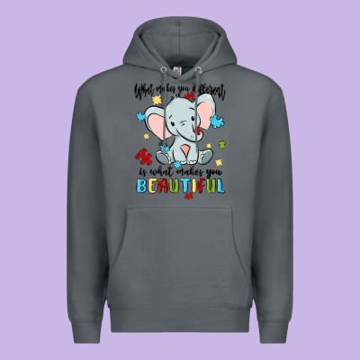 What Makes You Different Is What Makes You Beautif Premium Hoodie Designed By Maliassmallbusiness