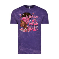 Cloud Purple in october we wear pink Vintage Tee - BarkalooDesign