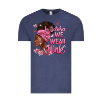 Vintage Denim in october we wear pink Vintage Tee - BarkalooDesign