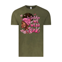 Vintage Olive in october we wear pink Vintage Tee - BarkalooDesign