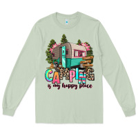 Matcha camping is my happy place Long Sleeve Tee - RanaPortraitStore