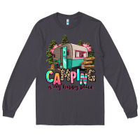 Smoke camping is my happy place Long Sleeve Tee - RanaPortraitStore