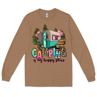 Camping Is My Happy Place Long Sleeve Tee | Teevron