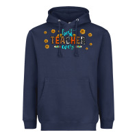 Navy best teacher ever 16oz libbey glass Heavyweight Hoodie - HRA Design Shop