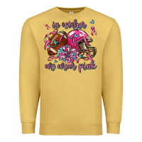 Antique Gold in october we wear pink football Premium Sweatshirt - AdoDesignShop