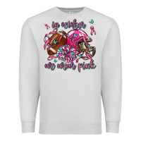 Dove Grey in october we wear pink football Premium Sweatshirt - AdoDesignShop