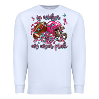 White in october we wear pink football Premium Sweatshirt - AdoDesignShop