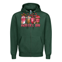 Sports Green mothers day coffee cups Zipper Hoodie - texasbilliewilder
