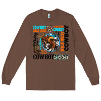 Chestnut western cowboy wild west Long Sleeve Tee - texasbilliewilder
