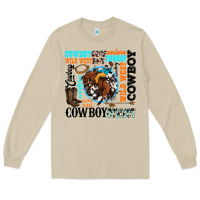 Mushroom western cowboy wild west Long Sleeve Tee - texasbilliewilder