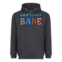 Smoke american babe Heavyweight Hoodie - HRA Design Shop
