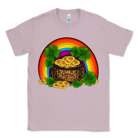 Lilac st patricks shamrock gold leopard rainbow Classic Tee - RanaPortraitStore