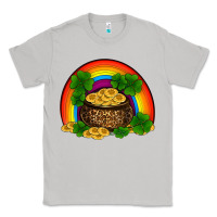 Moon Dust st patricks shamrock gold leopard rainbow Classic Tee - RanaPortraitStore